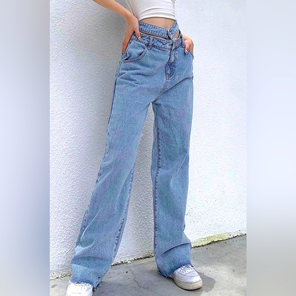 Wide leg jeans